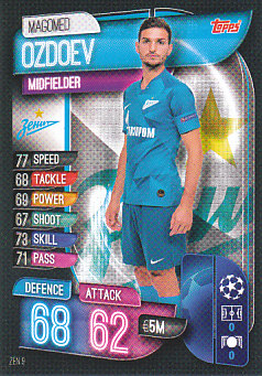 Magomed Ozdoev Zenit Petersburg 2019/20 Topps Match Attax CL #ZEN9